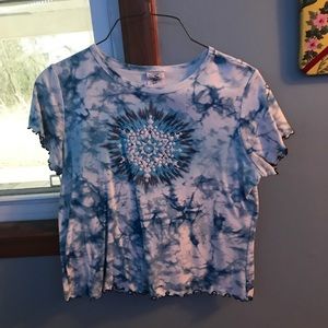 Tie dye snowflake top